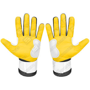 Venta caliente cuero genuino antideslizante mano seguridad guantes de béisbol personalizados softbol guantes de bateo Guantes De Bateo De Beisbol - Product Image 5