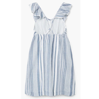 Robe sans manches à col rond imprimée pour filles, en coton et polyester teint en fil, fabrication ODM, livraison FOB, en stock, délai d'échantillon de 7 jours depuis le Bangladesh