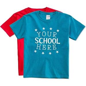 Camiseta de Jersey 100% de algodón pesado para jóvenes, camiseta informal de manga corta azul tropical con número impreso para niños pequeños - Product Image 4