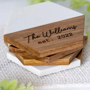 Posavasos de Mármol Modernos y Elegantes, Ecológicos, de 4 Pulgadas, Decoración de Lujo para Mesa de Cocina, Restaurante y Hogar, Alfombrillas Premium - Product Image 1