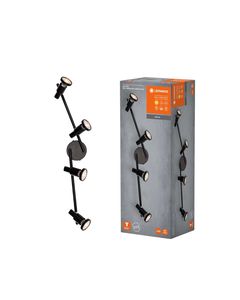 Striscia luminosa a 4 luci nera GU10 3,4W 2700K (Ledvance 828827) - Product Image 2