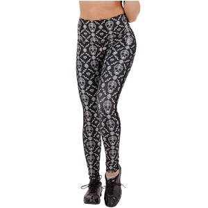 Mallas de yoga y salón informales atléticas de buena calidad para mujer, mallas elásticas de 4 vías con doble cepillado - Product Image 1