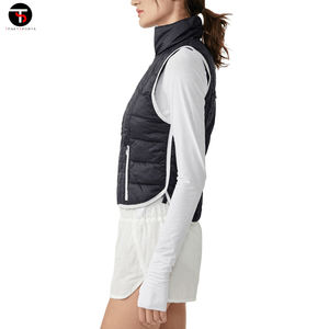 Chaleco acolchado de moda de Invierno para mujer, abrigos transpirables con cierre de cremallera, chaquetas para mujer, ropa exterior a prueba de viento, impermeable - Product Image 4
