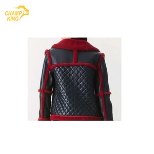 Veste en cuir pour femme de haute qualité, écologique, hiver, cuir luxueux, boutons, fermeture éclair - Product Image 5