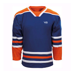Trendy Long Sleeve Ice Hockey Jersey New Style Custom Designed Uniform with OEM Team <b>Name</b> Hot Sale - Product Image 1