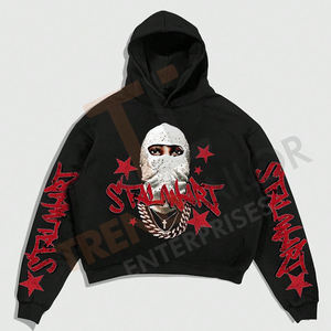 Sudadera con Capucha Personalizada para Hombre, Talla Grande, Algodón Grueso de Lujo, Sudadera Lisa - Product Image 3