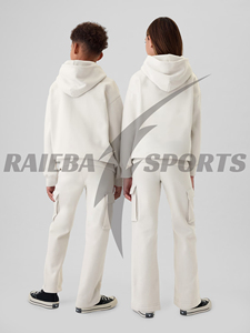 Pantalon de survêtement ample évasé pour hommes et femmes, style cargo tendance, coupe droite, premium, à la mode, style empilé - Product Image 4