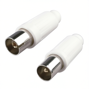 Ensemble d'adaptateurs de connecteurs d'antenne blancs PP0595 pour câble coaxial - Product Image 2