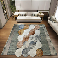 Tapis de prière Goldenmoon moderne et tendance, grand format, en polypropylène thermofixé doux, tapis de sol extérieur rembourré, fabriqué à la machine