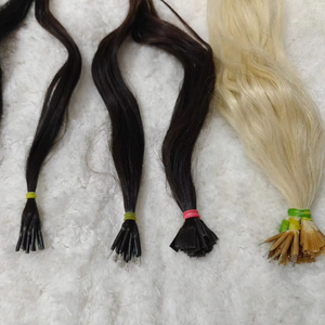 Extensiones de cabello I Tip de calidad de salón hechas de cabello humano Remy al 100 por ciento con aplicación de enlace de queratina duradera - Product Image 3