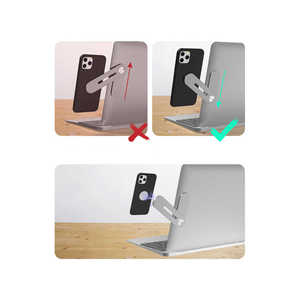 Support d'extension magnétique pour ordinateur portable Netzy SJ05 en aluminium, neuf, support latéral portable pour moniteur et téléphone - Product Image 2