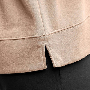 Las mejores tendencias, bordado de alta calidad, logotipo personalizado, sudaderas de cuello redondo en blanco, sudaderas informales transpirables de algodón de gran tamaño para mujer - Product Image 4