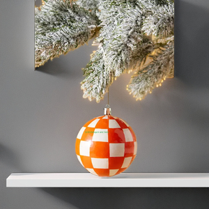 Handmade 8 cm Kashmir Paper Mache Christmas <b>Tree</b> <b>Stand</b> With Nature-Inspired Baubles Adds a Touch of Kashmiri Charm - Product Image 1