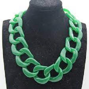 Collier à chaîne en résine de perles de diamant fait main de haute qualité, bracelets et joncs à la mode pour les fêtes, la plage, les mariages, cadeaux - Product Image 3