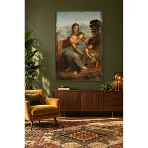 Stampa su tela di Leonardo <span class=keywords><strong>da</strong></span> <span class=keywords><strong>Vinci</strong></span>: La Vergine con il Bambino e Sant'Anna - Product Image 1