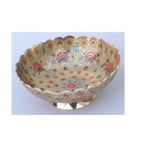 Tazón para Servir Frutas de Aluminio con Acabado Dorado, Producto de Moda, Ecológico, Decorativo para Mesa - Product Image 1