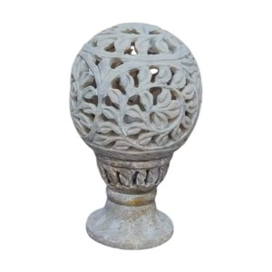 Belle collection nouvellement faite à la main dans divers bougeoirs en stéatite à thème avec forme ronde pour cadeau de décoration de la maison - Product Image 5