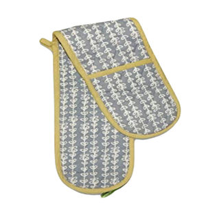 Guantes de silicona antideslizantes para horno, resistentes al calor Manoplas de algodón con estampado a cuadros, 2 uds. - Product Image 5