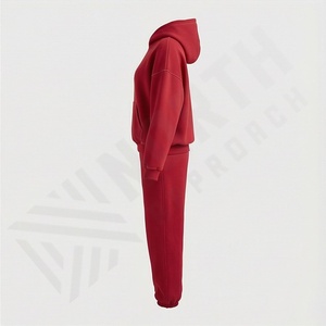 Ensemble de survêtement pour femme hiver 2025, 100% coton, design 2 en 1, pantalon de survêtement, tenue de sport pour la salle de sport - Product Image 3