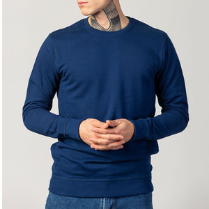 Sweats d'hiver pour hommes de haute qualité coupe régulière doublé polaire à capuche épaule tombante respirant Polyester/coton - Product Image 3