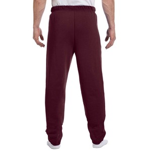 Pantalon de survêtement lourd coupe ample pantalon athlétique en maille à fond ouvert avec poches zippées pantalon - Product Image 6