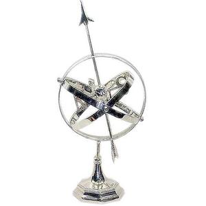 Globo El mejor artículo de aluminio de alta calidad, superventas, escultura de metal de hierro de color dorado, mundo decorativo de rotación hueca - Product Image 3