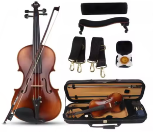 Nuevo Violín NI4/4 de Ébano Tamaño Completo con Incrustaciones de Madreperla - Product Image 4