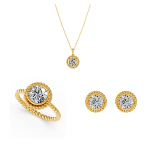 Anillo de bodas de oro sólido de 14 quilates para mujer con 1Cts VS Clarity EF Color Lab Grown Oval Cut Diamond para fiestas Regalo de joyería - Product Image 3