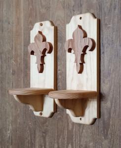 Appliques murales en bois artisanales ajoutent une beauté intemporelle aux murs intérieurs, créant une ambiance chaleureuse et accueillante. - Product Image 1