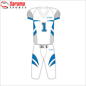 Maillots de Football entièrement personnalisés et pantalon assorti uniforme américain adulte/Club de jeunes 100% Polyester américain - Product Image 1