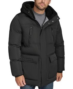 Vente en gros Logo personnalisé Veste matelassée légère à capuche avec fermeture éclair Veste pour homme matelassée Chaleur extrême en hiver - Product Image 4