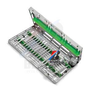 Kit avanzado de amalgama Instrumentos quirúrgicos de ortodoncia dental con casete de acero - Product Image 5