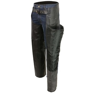 Customized logo <b>Leather</b> <b>Chaps</b> Motorcycle <b>Chaps</b> Plain Bikers Riding Pants Cowboy Vintage <b>Leather</b> <b>Chaps</b> Black - Product Image 2