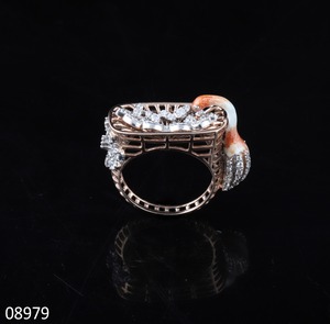 แหวนหมั้นเพชรที่เติบโตในห้องปฏิบัติการสุดหรูชุบทองสำหรับเจ้าสาวที่ผ่านการรับรอง - Product Image 1