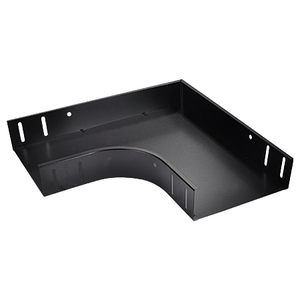 Angolo 90° orizzontale verniciato a polvere nero opaco 200 mm - Product Image 1
