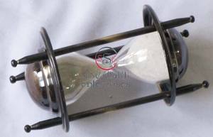 Temporizador de arena antiguo negro, reloj de arena de latón elegante, regalo de mesa para decoración del hogar y la Oficina, precio al por mayor para Acción de Gracias - Product Image 2