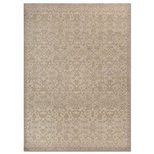 Tapis en laine noué à la main Erbe Blue, style classique, motif rectangulaire à médaillon, poils longs, pour salon, tapis faits main de Jaipur ZA-GS-22 - Product Image 1