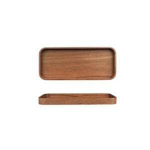 Customized Eco-Friendly Handcrafted Natural Wood Single Tier Serving Tray for Kitchen Use in Home Restaurants Hotels From India - Product Image 4