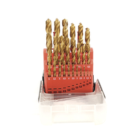 Jeu de 19 forets HSS Cobalt 1-10mm en acier rapide forets hélicoïdaux pour le perçage des métaux Kit de précision durable