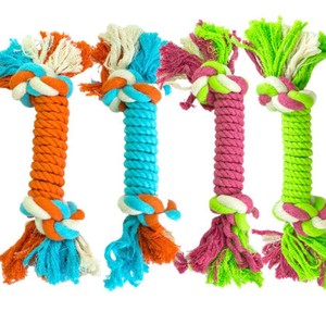 Cuerda para masticar para mascotas hecha a mano de algodón Natural duradero respetuoso con el medio ambiente para perros, juguete no tóxico ideal para un regalo - Product Image 1