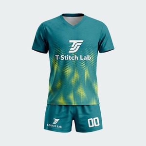 Maillot de volley-ball unisexe à manches courtes, 100 % polyester, séchage rapide, taille élastique, imprimé par transfert thermique, personnalisable avec le nom de l'équipe - Product Image 6
