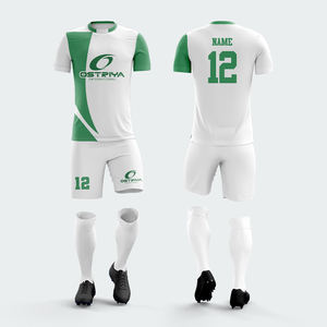 Bajo MOQ Uniformes de fútbol hechos a medida Impresión personalizada Logo Team Wear Soccer Jersey y Shorts Set para la venta - Product Image 1