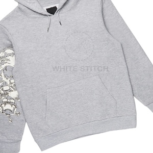 Ensemble survêtement personnalisé avec pantalon flare empilé et sweat-shirt, ensemble survêtement brodé délavé, nouvelle arrivée 2025 - Product Image 4