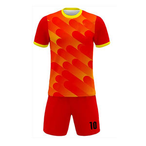 Impresión por sublimación 100% poliéster Francia camisetas de fútbol manga corta equipo entrenamiento buena calidad conjuntos de uniformes de fútbol - Product Image 1