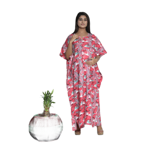 chinese dress ladies Women's Camellia Green maternity wear Cotton Kaftan