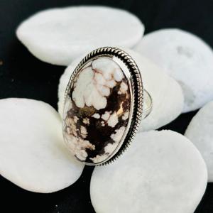 แหวนเงินสเตอร์ลิง925อัญมณีรูปม้าแท้สำหรับผู้หญิงเครื่องประดับงานแต่งงานแบบมาแรง - Product Image 3