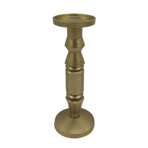 Portavelas de hierro de Color dorado con estilo al por mayor, portavelas de metal decorativo para boda, portavelas hecho a mano personalizado - Product Image 6