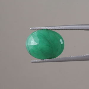 Esmeralda Natural al por Mayor, Certificada por IGI, Suelta, 6.12 Quilates, Corte Ovalado, 15x12mm, Verde, Calidad Premium Excelente, Encerada/Enlazada, para Joyería - Product Image 3