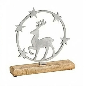 Estatuilla de Animal de Reno de Metal de alta calidad, adorno decorativo de Navidad para estante o mesa, precio de fábrica MOQ 50 piezas - Product Image 5