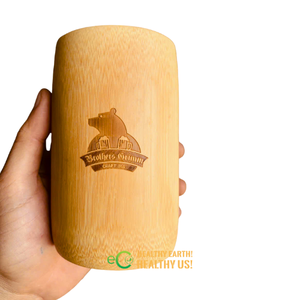 แก้วมักไม้ไผ่ธรรมชาติพร้อมฝาและหลอดสำหรับใช้ในร้านกาแฟและเป็นของขวัญ - Product Image 5